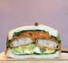 エビカツアボカド 530円「エビカツとアボカド・野菜の色鮮やかなサンド｜大分市サンドイッチテイクアウト🥪｜しほじ1111」