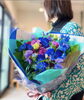 「ブルー系の花束」