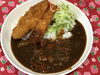 「本日のAランチは　エビフライ、サーモンフライカレー🍛」