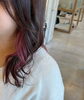 「インナーカラーは2ヶ月前にいれたピンク☆」