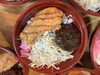 日替わり配達弁当デミハンと鶏から丼ミニデザート付き「明日は鶏と大根の旨煮弁当です。」