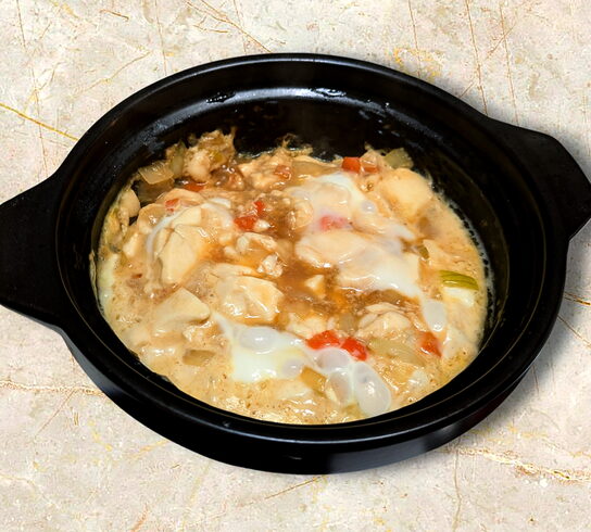 豚肉と豆腐の卵とじ「週替わりランチ」