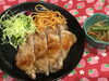 「本日のAランチは　照り焼き風チキン」