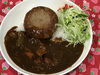 「本日のAランチは　チーズインハンバーグカレー🍛」