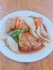 鶏唐揚げの甘酢炒め「2/3 Today’s Special 鶏唐揚げの甘酢炒め　日替わり　おすすめ　ランチ　夜ご飯　木更津　中華　金龍」
