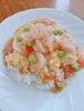 海老とトマトの塩天津飯「2/11 Today’s Special 海老とトマトの塩天津飯 日替わり おすすめ ランチ 夜ご飯 木更津 中華 木更津 テイクアウト」