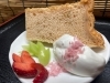 桜のシフォンケーキ「桜シフォンケーキ始めました【習志野市　実籾駅から徒歩2分、手打ち蕎麦とシフォンケーキなら、そばカフェ雅やへ】」