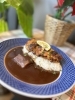 A.日替わり　タンドリーチキン乗せカレー「2/17.  ランチメニュー（#本八幡カレー、#本八幡ランチ）」