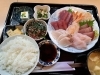 上刺身盛り合わせ定食　2500円「上刺身盛り合わせ定食、小鉢3品付き2500円」