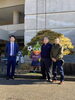 「藤枝総合運動場（サッカー場前）に展示」