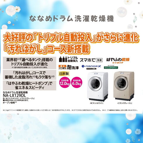 ななめドラム洗濯乾燥機「☆洗濯機キャンペーンのお知らせです☆」