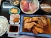 カレイの煮付け+刺身盛り合わせ定食 2500円「カレイ(子持ち)の煮付け+刺身盛り合わせ定食 2500円」