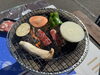 炭火焼きの香りがたまりません！「展勝地冬まつりで美味しい焼肉を堪能して来ました！」