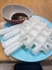 餅のチュロス　モチュロスと餅のワッフル　モッフル「直売所での餅の販売は3月上旬までです」