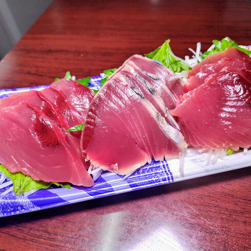 一本釣りカツオお刺身「3月3日の海鮮」