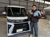 丁寧にボディーコーティング施工致しました「新車タントカスタム　ボディーコーティング　千曲市　手洗い洗車の専門店　Quruby 千曲店」