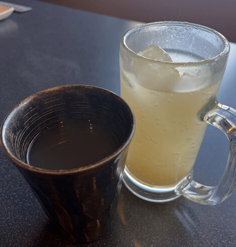 出雲生姜湯と強炭酸で作った出雲生姜ジンジャエール「出雲生姜でカラダの中からホットになっちゃえます(o⌒∇⌒o)」