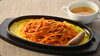 鉄板ナポリタン「鉄板ナポリタン：熱々鉄板で仕上げた懐かしのナポリタン！スープ付きで大満足の一皿です。」