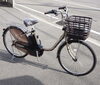 2つのサイズ、5つのカラーから選べます。「パナソニックの人気ナンバーワン電動アシスト車「ビビ・DX」」