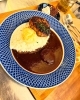 A.日替り 手作り粗挽きハンバーグカレー「【本八幡TRAD】3/10.ランチメニュー(本八幡カレー店、ランチ)」