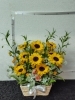 「【泉佐野市、貝塚市、熊取町、日根野】でお住まいの方でひまわりのフラワーアレンジメントを贈りたい方、ひまわり畑をお探しの方にオススメの花屋りっちゅ情報」
