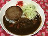 「本日のAランチは　チーズinハンバーグカレー🍛」