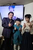 左から赤井銀次、相馬ママ、花咲ゆき美ちゃん「花咲ゆき美&赤井銀次の2人のビックライブ♬津田沼駅近カラオケ喫茶T&Sにて春のライブが行われました♯♭」