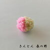 「上生菓子　きんとん　菓銘「春の野」」