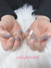 「春☘️グレーネイル【札幌市北区北24条ネイルサロン　yuki puri nail】」