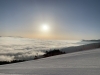 早朝の雲海「運がよければ、雲海がみられます」