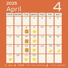 4月カレンダー「4/3(thu)38day 🍔」