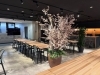「桜の装飾を造花で設置しました！」