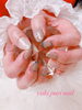 「春❤︎グレーネイル【札幌北区北24条ネイルサロン　yuki puri nail】」