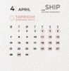 「🌸TAPROOM4月営業日🌸」