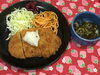 「本日のAランチは　和風おろしとんかつ」