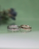 プラチナとピンクゴールド槌目を取り入れた結婚指輪「結婚指輪選びの選択肢」