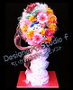 「ちいかわ入りアレンジメント〜お誕生日お祝いの枯れないお花〜【福山駅近くのおしゃれな花屋】」