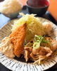 「4月16日（水）本日の日替わりランチは豚しょうが焼き ・アジフライタルタルソース😋🍴　ずんべら屋枚方店🍚」