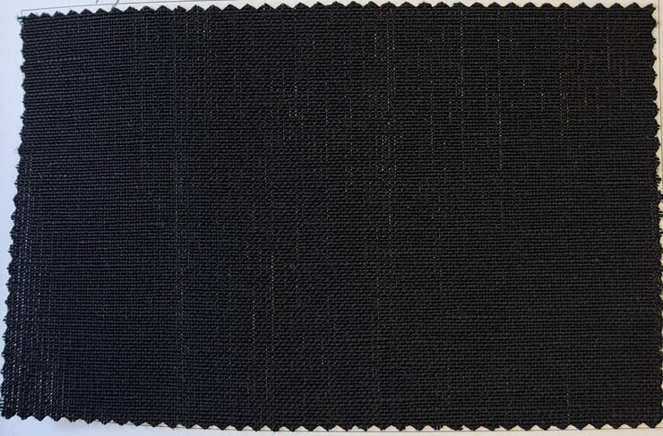 LINEN&WOOL 黒「🌸 麻とウールのハイブリッド素材」
