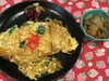「本日のAランチは　チキンカツの玉子とじランチ」