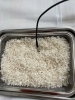 お米を蒸して寝かせます。「自家製糀作り」