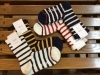 rasox コットンネップボーダー・クルー「マルチカラーのボーダー柄！ ラソックスのニューモデル。」