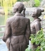 伏見みなと公園・龍馬とお龍の像  ©ナルサン「坂本龍馬を偲ぶ①【 やっぱり京都、そして伏見】～ vol.6 ～  Of course We’re going to Kyoto and Fushimi. ～」