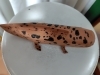 サンショウウオ完成！「サンショウウオ（木製）完成しました。」