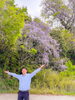 随分近くにいるように写りました…さすが187cm「【現場レポート】行方市|裏庭に春、見つけました！」