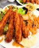 エビフライととりマヨのコンビランチ900円😋「⭐️OBANYA ランチ⭐️」