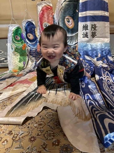 元気にスクスクおおきくなあれ!「鯉のぼり名入れできました!」