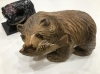 木彫りの熊 北海道土産 工芸品 （木彫り熊の発祥地では、鮭を