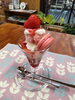 「いちごパフェ🍓終了間近！今年もたくさんのご注文ありがとうございました」