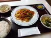 豚キムチ定食「美味しい食感と酸味！」